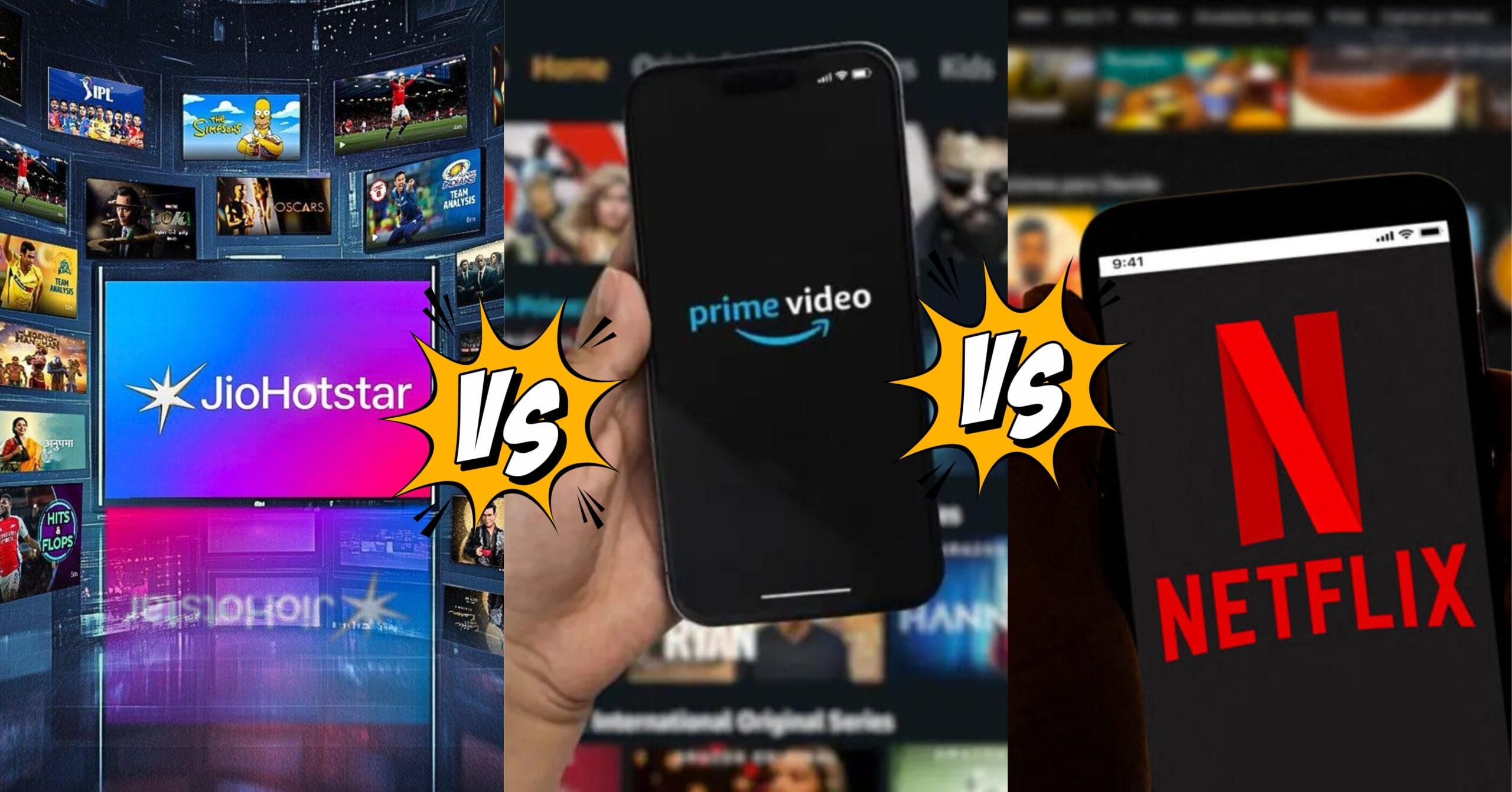 netflix vs amazon prime vs JioHotstar